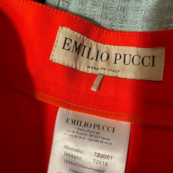 Emilio Pucci Bermuda shorts Melon colored size 8 - Picture 6 of 6
